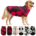 Miniatyrbild 1 av 5: Vinter Hundkläder Fransk Bulldog Varm Jacka Vattentät Hund Kläder Outfit Väst för Små Mellanstora Stora Hundar Red XXXXL