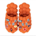 Miniatyrbild 1 av 3: Dam Slungback Eva Tofflor, Inomhus&Utomhus Bubblor Tofflor Med Diy Plast Klistra Orange 36-37
