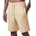Miniatyrbild 1 av 2: Herr Enfärgad Sommar Strand Halvbyxor Elastisk Midja Dragsko Badbyxor Shorts Badkläder Apricot M