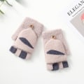 Miniatyrbild 5 av 5: Fusk Cashmere Vuxenhandskar Andningsbar Akryl Stöd Skrivdesign För Kallt Väder Utomhus Skidåkning Och Cykling Light Pink
