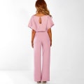 Miniatyrbilde 3 av 5: Dame Jumpsuit Casual Vide Ben Dame Aftenfest Lang Playsuit Pink XL