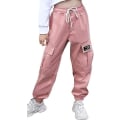 Miniatyrbilde 1 av 5: Middels til store fritidsbukser for barn og jentenes overalls Pink 150CM
