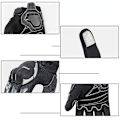 Miniatyrbild 4 av 5: Motorcykelhandskar Tunn Mesh Andningsbar Alla säsonger Ridhandskar Hel fingerhandskar Anti Drop Slitstark Racinghandskar Herr Sommar black M