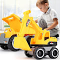Miniatyrbild 1 av 5: Baby Simulering Engineering Bil Lastbilar Konstruktion Fordon Leksak För Pojke Present EXCAVATOR