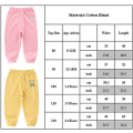 Miniatyrbilde 2 av 2: Barn Unisex Tegneserie Trykt Elastisk Midje Bukser Joggebukser Sportsklær Yellow 2-3 Years