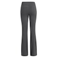Miniatyrbillede 2 af 3: Dame Ensfarvede Elastiske Yoga Bukser med Høj Talje Åndbare Komfortable Fuld Længde Bukser med Brede Ben Sommer Afslappede Flare Bukser Grey 4XL