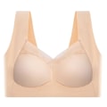 Pikkukuva 2 / 3: Naisten saumaton push-up-liivi muotoileva, langaton crop top -toppi urheiluliivit alusvaatteet Skin Color 3XL