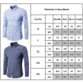 Pikkukuva 3 / 3: Miesten yksivärinen napillinen formelli paita pitkillä hihoilla, slim fit -kauluspaita, bisnestyylinen Navy Blue L