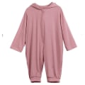 Miniatyrbillede 2 af 3: Småbørn Børn Dinosaur Hætte Romper Pyjamas Langærmet Jumpsuit Nattøj Brick Red 3 Months
