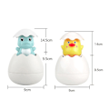 Miniatyrbillede 3 af 5: Badelegetøj med vandstråle til børn, søde dyreklækkende æg spray sprinkle legetøj til badekar pool badeværelse Yellow Duck