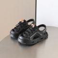 Miniatyrbild 3 av 5: Storlek 22-31 Sommar Babysandaler Tåskydd Pojkar Strandskor Barn Flickor Sport Sandaler Mjuk Sula Småbarnsskor Sandalias 1-6 år Black 30insole 18.5cm