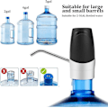 Miniatyrbilde 3 av 3: Flaskevannpumpe Egnet For Universelle 2-5 Gallons Flasker, Oppladbart Batteri USB-Lading Automatisk Drikkevannspumpe Bærbar Elektrisk