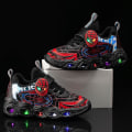 Miniatyrbild 3 av 4: Pojkar Led Flash Light Casual Sports Lätta Skor Black 30