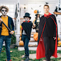 Pikkukuva 2 / 5: Halloween Vampyyriviitta Musta ja Punainen Käännettävä Halloween-viitta Cosplay-juhlat Viitta Dracula-asu Aikuisille Black And Red 90cm