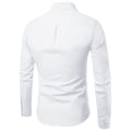 Pikkukuva 2 / 3: Miesten yksivärinen napillinen formelli paita pitkillä hihoilla, slim fit -kauluspaita, bisnestyylinen White M