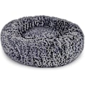Miniatyrbillede 1 af 4: Kæledyrsseng til katte og hunde Rund plys hundeseng Donut-formet katteseng Farve og størrelse valgfri dark gray 40cm