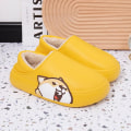 Miniatyrbillede 1 af 5: Dame Hjemmesko Nye Vinter Hjemmesko Pige Varm Indendørs Soveværelse Slides Tegneserie Bjørn Bomuldssko Vandtætte Skridsikre Hjemmesko B-yellow 37-38(fit size36-37)