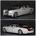 Miniatyrbilde 3 av 3: 1: 24 Rolls Royce Phantom Simulerings Legeringsbil Modell Dekor