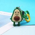 Miniatyrbild 1 av 5: Kawaii tecknad söt nyckelkedja hänge accessoarer utsökt min melodi cinnamoroll mjuk gummi nyckelkedja väska biltillbehör Avocado1