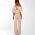 Miniatyrbillede 3 af 5: Dame Jumpsuit Casual Bred Ben Dame Aftenfest Lang Playsuit Apricot XL