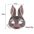 Miniatyrbillede 3 af 4: Jule Rotte Maskebal Maske Brown rabbit-mask