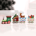 Miniatyrbillede 1 af 2: Juletræstog i træ Festlige ornamenter Julefrokost Rensdyrpynt Bordgaver Green