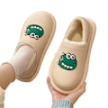 Pikkukuva 1 / 5: Vedenpitävät dinosaurus-tossut, söpöt lämpimät ja mukavat slip-on -tossut naisille ja tytöille, talvitarvike Apricot 36 37