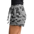 Pikkukuva 2 / 3: Naisten joustava vyötärö kiristysnyörillä urheilushortsit kesä rento camo kuumat housut taskuilla Light Grey M