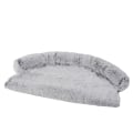 Miniatyrbillede 2 af 2: Universal Kæledyrsseng Lang Plys Kat Hundemåtte Blød Komfortabel Kattesofa Til Store Små Katte Hunde 62*62cm Gradient Gray