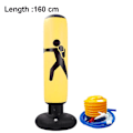 Miniatyrbild 2 av 5: Uppblåsbar Boxningssäck för Barn, Återstudsande Boxningssäck, Fitness Boxningssäckar, Kolumn Tumlare Sandsäck för Träning av Karate, Taekwondo, Dekompression Yellow