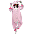 Miniatyrbild 2 av 3: Stitch Pyjamas Anime Tecknad Sovkläder Outfit Jumpsuit pink M
