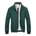 Miniatyrbilde 1 av 2: Herre Ensfarget Løs Casual Jakke Green 2XL