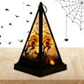 Miniatyrbilde 5 av 5: LED Nattlampe med Hodeskalle Halloween Gresskar Nattlys Bærbar Soverom Sengelamper Bursdagsgaver til Jenter Gutter Pumpkin