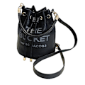 Miniatyrbild 1 av 3: Bucket Bag Dam Pu Läder Justerbar Dragsko Handväska Tote Crossbody Axelväska Black