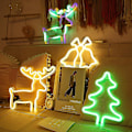 Miniatyrbild 3 av 5: Led Neon Ljus Väggkonst Skylt Sovrumsdekor Regnbåge Hängande Nattlampa Hemfest Högtidsdekor Julklapp Flamingo