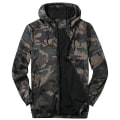 Miniatyrbillede 1 af 2: Let Herre Letvægts Casual Hættejakke Langærmet Lynlås Frakke Overtøj Toppe Efterår Camouflage XL