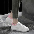 Miniatyrbillede 2 af 3: Mode Efterår Vinter Kvinder Casual Sko Lav Åndbar Snøring Loafers Damer Piger Hvide Fritid black 40