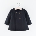Miniatyrbilde 1 av 2: Småbarn Jenter Vinterjakke Poncho Kappe Overfrakk Yttertøy Black 4-5 Years