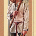 Miniatyrbillede 3 af 5: Ridder Cosplay Middelalderkostume Tunika Halloween Kostumer Til Mænd Voksen Viking Pirat Udklædning Fancy Tøj Karneval Skjorter Color 4 M