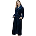 Pikkukuva 1 / 3: Naisten kylpytakit, paksut lämpimät flanellipyjamat, naisten pyjamat L blue