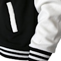 Miniatyrbild 3 av 3: Fleece Baseballjacka Långärmad Jacka Enfärgad Herr Höst/Vinter 4XL