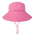 Miniatyrbild 2 av 5: Sommar Solhatt för Baby 0-8 År Flickor Pojkar Utomhus UV-skydd Strandhatt Simhattar Bred Brim Barn Hinkhatt Pink Large
