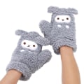 Miniatyrbilde 1 av 5: Fancy Rabbit Barnevotter 23cm Lengde Søt Kanin Vinter Varme Hel Finger Hansker Gray