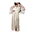 Miniatyrbillede 1 af 4: Imiteret Is Silke pyjamas White L