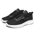 Miniatyrbild 1 av 5: Herr Mesh Tyg Sneakers Lätta Bekväma Löparskor För Vandring Black Or White 48