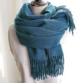 Miniatyrbillede 4 af 5: Dame Tørklæde Tæppe Tørklæde Dame Cashmere Følelse Cashmere Sjal Hole blue