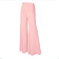 Miniatyrbillede 1 af 2: Dame Wide Leg Palazzo Lounge Bukser Letvægts Løse Komfortable Afslappede Pyjamasbukser Pink L