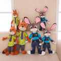 Miniatyrbild 2 av 4: Zootopia Plyschdjur Judy Docka Nick Docka Barnpresent rabbit 50CM