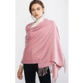 Miniatyrbillede 3 af 5: Dame Tørklæder, Cashmere Sjaler og Emballage til Dame Vinter Bryllupstørklæder Pink