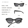 Miniatyrbillede 4 af 5: Trendy UV400 Beskyttelse Firkantede Mode Tilbehør Shades Cat Eye Solbriller til Kvinder Mænds Solbriller Jelly green